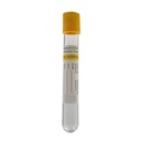 Globe 3861 Urine Collection Plastic Vacuum Tube, Yellow Cap, 13 x 100, case 1000