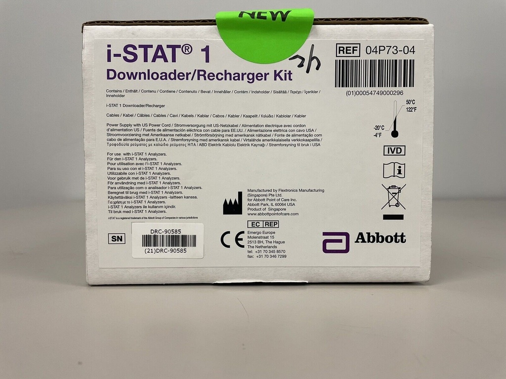 NEW Abbott i-STAT 1 Analyzer with Printer and Downloader UPDATED SOFTWARE